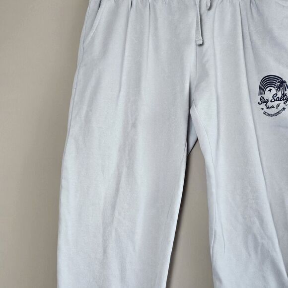 U.S. Vintage Track Pants Joggers XL Beige Cotton Blend Pockets Elastic Waist - Picture 3 of 8